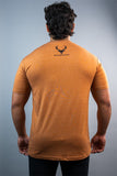 Camisa Bucked up Naranja/Negro logotipo