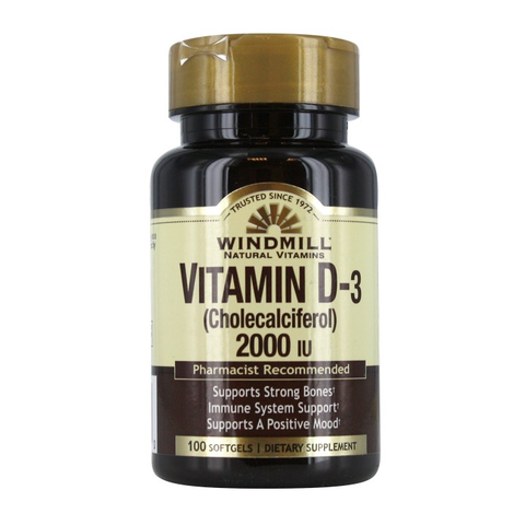 Vitamina D-3 50 mcg 100 tabs