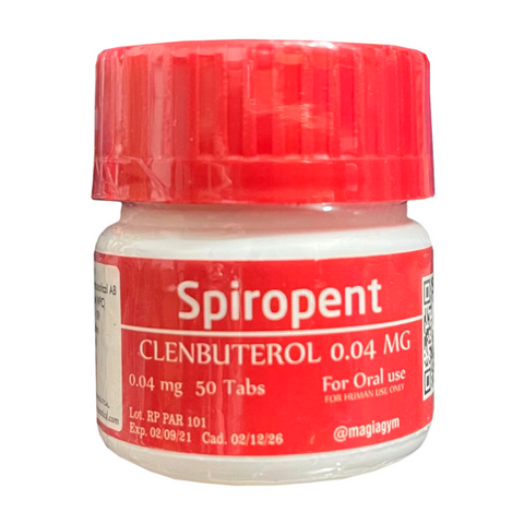 Spiropent (Clenbuterol) 0.04mg 50 tabs